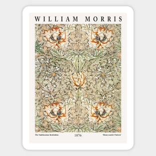 William Morris Honeysuckle Pattern Exhibition Wall Art Museum Art Sticker